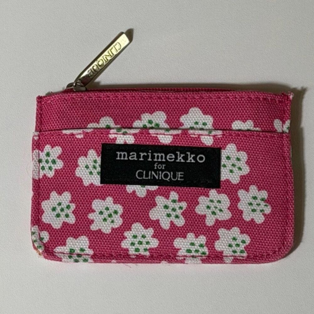 Marimekko x Clinique floral card wallet